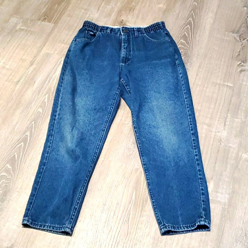 Vintage Lee High Waist Mom Jeans Made in USA Blue Denim Women’s 10P